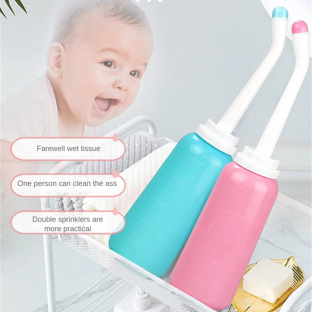 Wash Ass Portable Handheld Blue 500ml Cleaning Toilet Spray Cleanable Travel Carry Pte Handheld Spray Small Sitz Spray