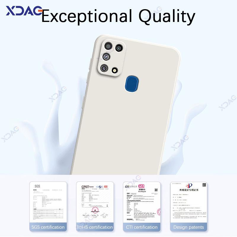 Luxuriöse, modische und süße Schutzhülle für Samsung Galaxy M31 Prime F41 SamsungM31 SamsungF41 360 weiche, quadratische Handytaschen aus flüssigem Silikon