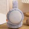 Winter Unisex Ear Muffs Folding Solid Color Good Elasticity Anti Fall Earmuffs Plush Adjustable Ear Warmers for Outdoor