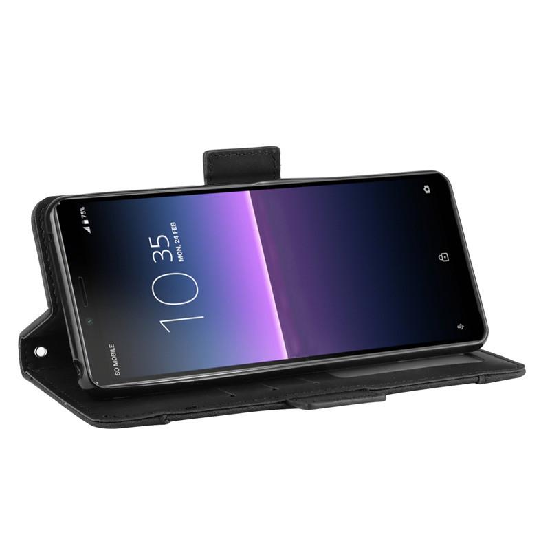 Suitable for Sony 1 VIII Phone Case, Sony Xperia 10VI Leather Case, 8 Multi-card Slots, 5V Flip Cover, ACE Iii