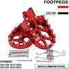 Dirt Bike Foot Pegs,Motorcycle Footpegs Wider Foot Pegs Rest Pedal CNC for CRF 110 CRF110F 2013-2023 CRF125F 2014-2023 Red