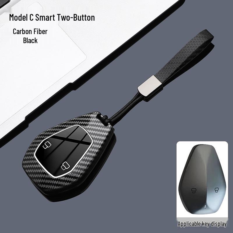 Tiefblau L07 Kohlefaser ABS Smart Key Hülle für Changan