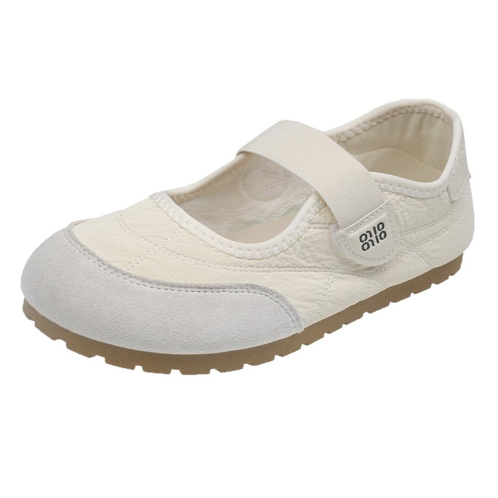 Mary Jane single shoes 2025 new breathable and versatile niche Velcro comfortable and popular retro women's shoes