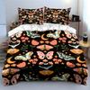 Butterfly Floral Pattern Decor Set Soft Comfortable Duvet Cover Bedding Set Included 1*Duvet Cover & 2*Pillowcases Gift