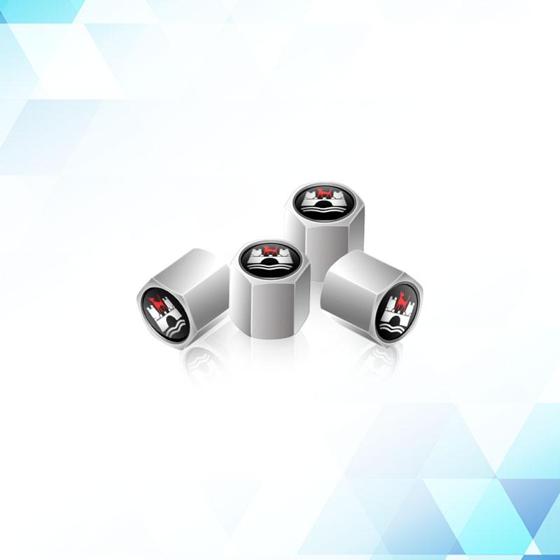 W1224Pcs Car Wolfsburg Badge Wheel Tires Valve Caps Tyre Valve Stem Covers For VW Volkswagen Touareg Tiguan Golf MK4 MK5 MK6 MK7