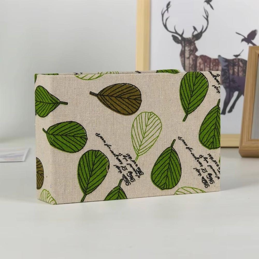 Linen Printed Picture Albums Small Scrapbook Album For Room Decor, Wedding, Travel