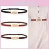 Pu Slim Womens Leather Belt With Five Links Pullout Design For Fashion Summer