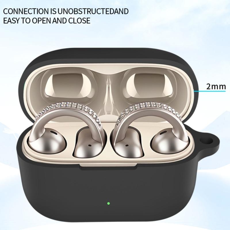 Headphone Shockproof Housing Skin-friendly Guarding Washable Shell Nonslip for Buds Clip Keep Safe From Accidental Drop