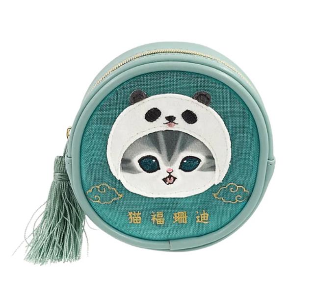 

mofusand Панда Нян Круглый сетчатый мешочек (синий) Япония НОВЫЙ