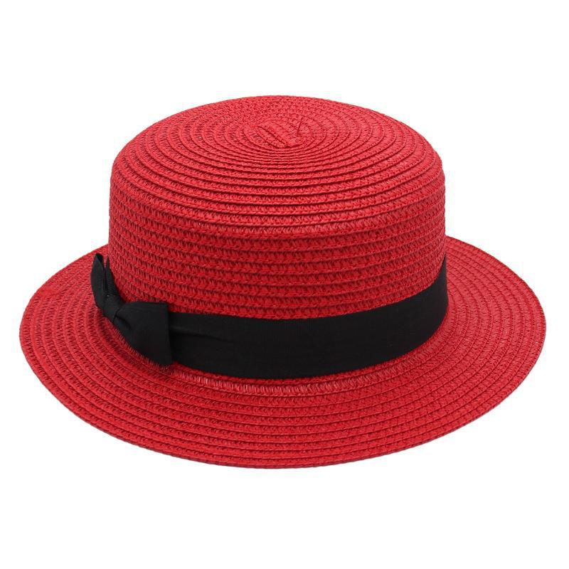 Sweet Straw Hat Cloth With Sun Hat Fairy Wind Bucket Hat Flat Top Cool Hat Panama Hat Cute