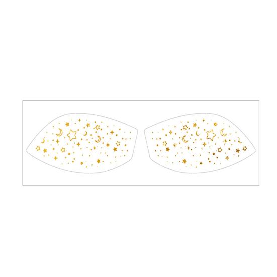 Metallic Eye Tattoo Stickers, Waterproof Temporary Freckle Decals, Sparkling Foil Eye Makeup for Festival Party, Glitter Face Art
