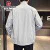 Pierre Cardin Men's Ice Silk Stand-Up Collar Jacket