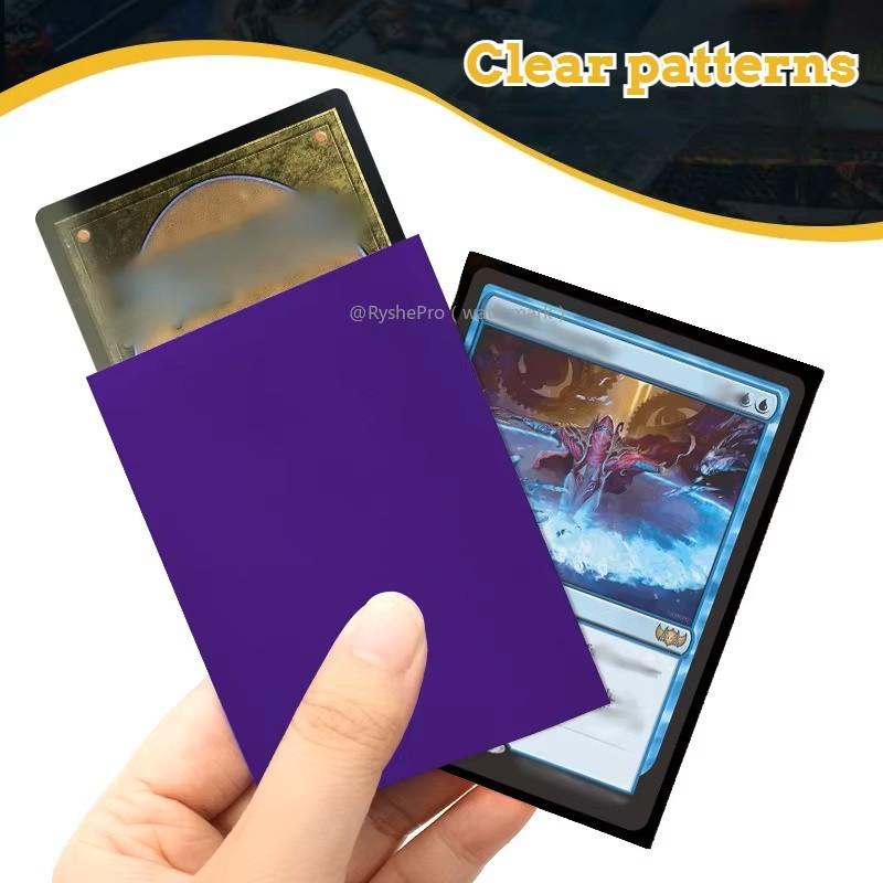 100PCS 66x91mm Matte Card Sleeves Standard Size Protector for Competition TCG, PKM Trading Card Tsarot and Board Game Shields
