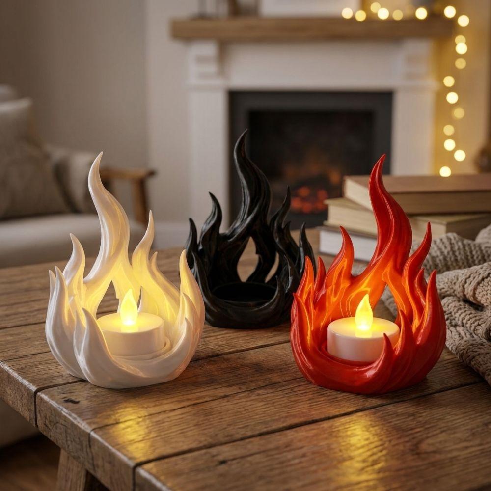 Dark Style Candlestick Rack 3D Printed Aroma Candle Display Tray Outdoor Patio