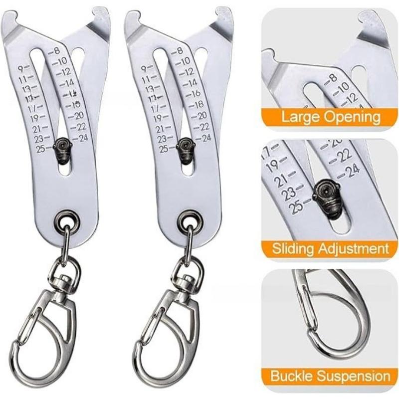 1 szt. Narzędzie do weryfikacji rozmiaru gwintu Przenośny precyzyjny inspektor rozmiaru gwintu Brelok