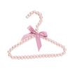 Modern Faux Pearl Hanger with Bow Non-slip Cute Bow-knot Small Clothes Rack