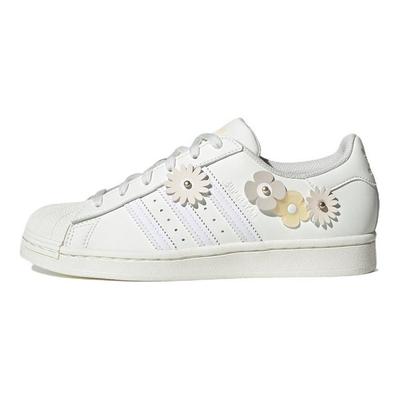 Tênis Feminino Superstar Floral Branco Branco-Tingido Wonder-Mauve GX2172