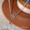 Female Niche Temperament Versatile Flower Tassel Necklace