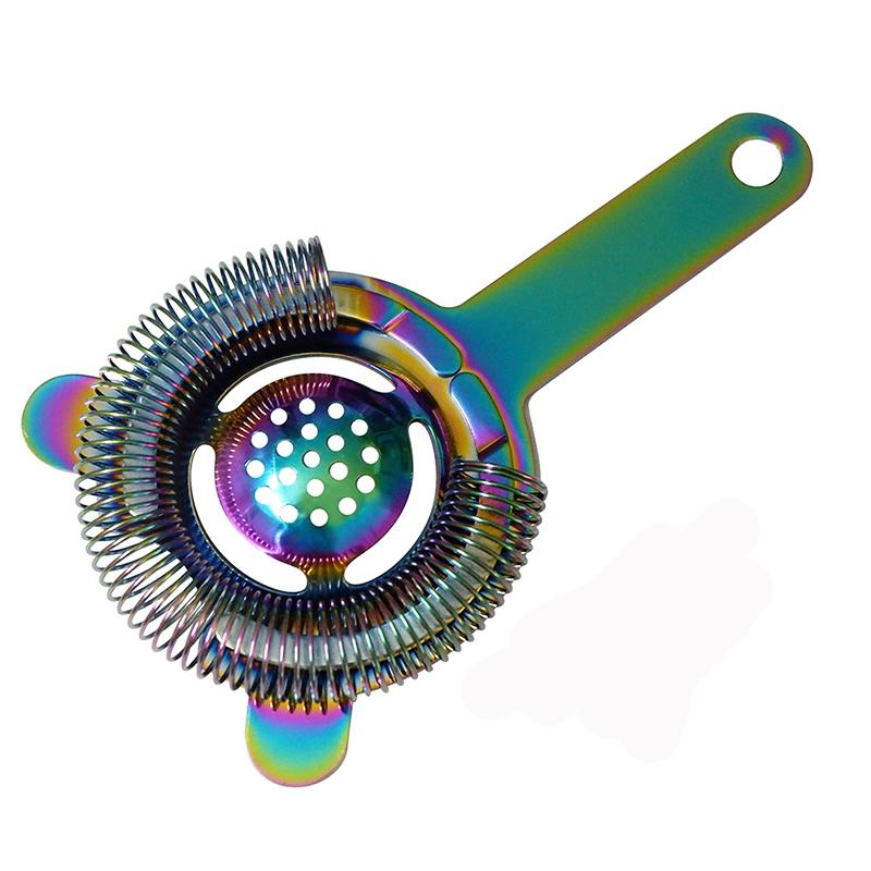 Cocktail Bar Strainer Spring Hawthorn Strainer with 2 Prongs  Bartender Bar Tools