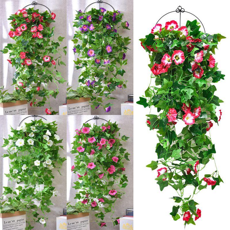 Fake Morning Glory Vine For Stunning Indoor And Outdoor Decoration**