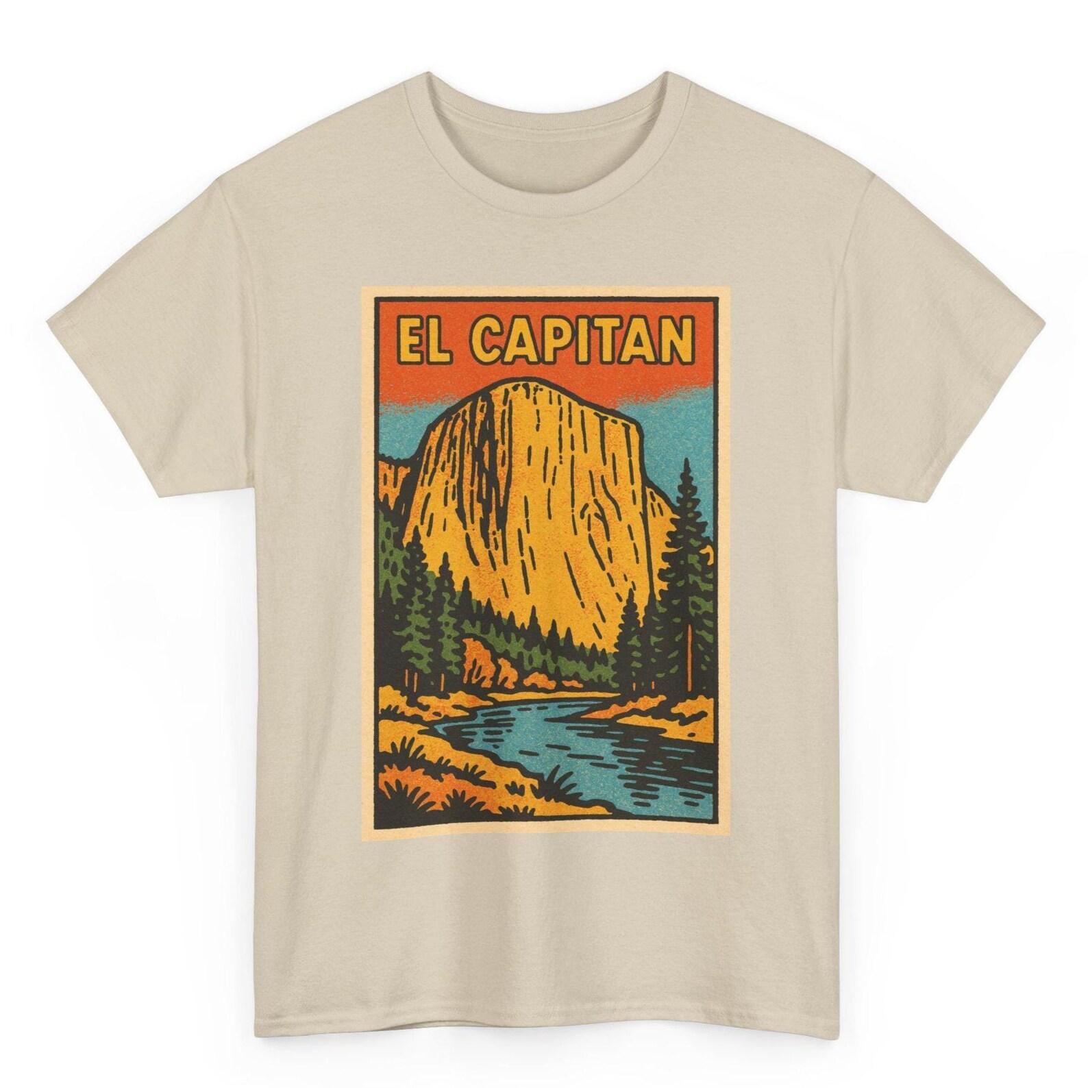 El Capitan T-Shirt: Retro Comic Yosemite Climbing Tee 3XL