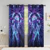 Psychedelic Mask Curtains Scary Window Drapes In Living Room Blackout Curtain For The Bedroom High Shading (70 %-90 %)2 Panels