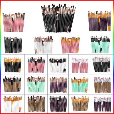 15-teiliges Lidschatten-Make-up-Pinsel-Set, Augen-Make-up-Augenbrauen-Kosmetikpinsel
