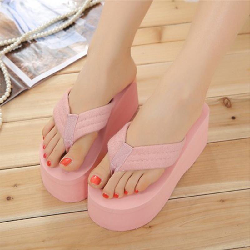 Stylish Womens Beach Sandals With Trendy Wedge Platform Slippers