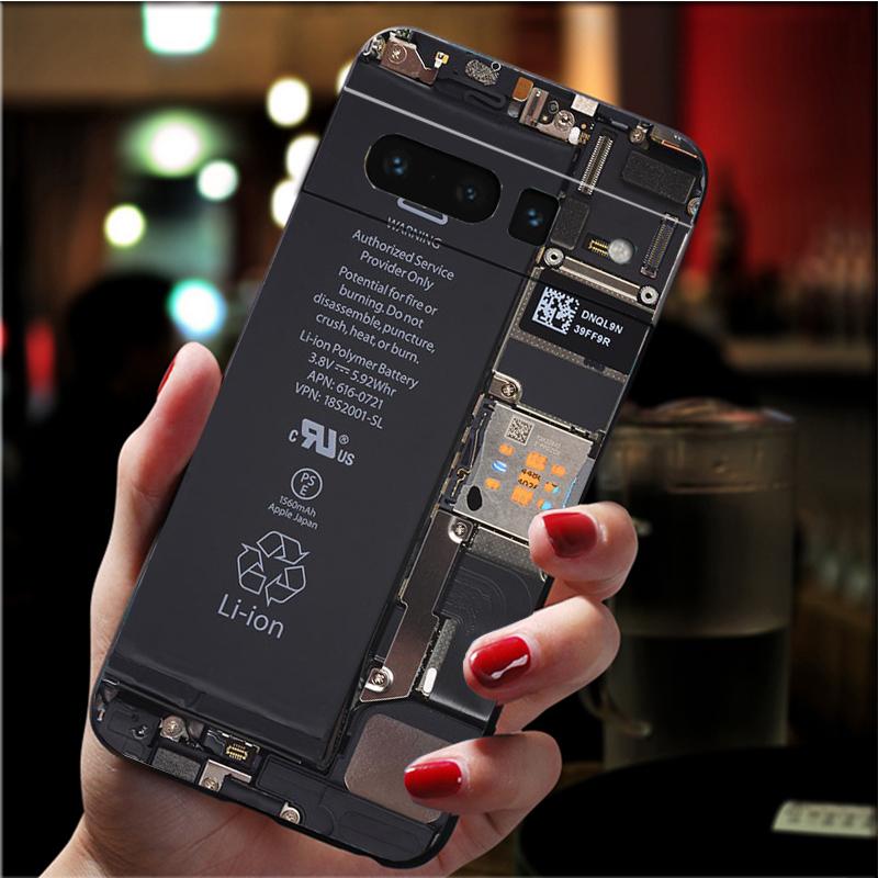 Coque de téléphone pour Google Pixel 7 Pro 7 6A 6 Pro 5A 4A 3A Pixel 4 XL Pixel 5 6 4 3 XL 3A XL 2 XL Batterie Carte mère Circuit imprimé