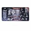 Letters Nail Stamping Plates Flower Pattern Nail Art Stamp Stencil Nail Art Tools Painting Nail