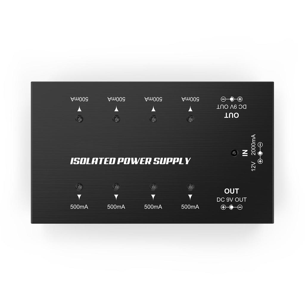 Kompakt Boyutlu Gitar Efekt Güç Kaynağı 9V/18V Gitar Efektleri için 8 İzole DC Çıkış