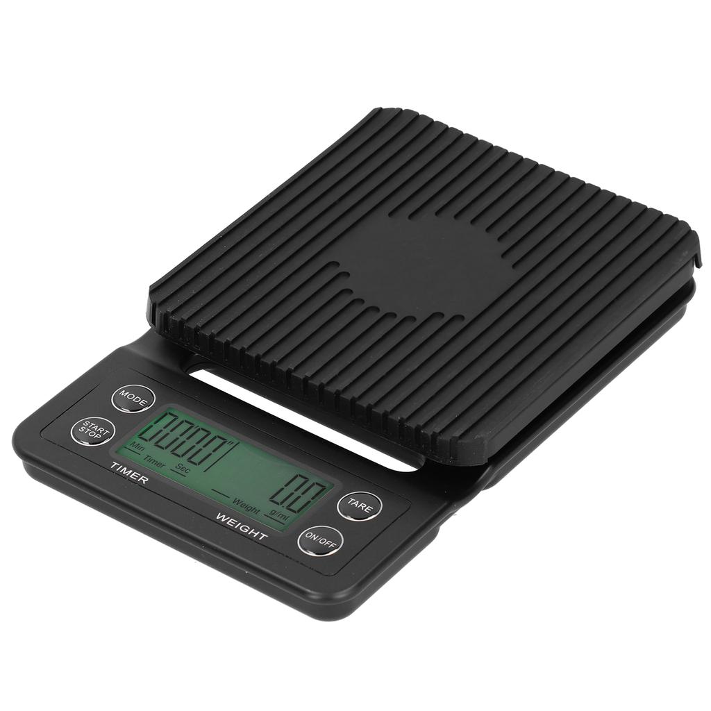 3kg 0.1g Multifunctional Electronic Scale LCD Digital Kitchen Coffee Scale with Timer Function