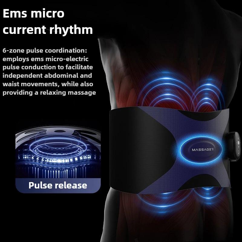 Home Multi functional Massage Belt Sweating Soothing and Healthy Abdominal Hot compress Pulse Waist and Abdominal Massager