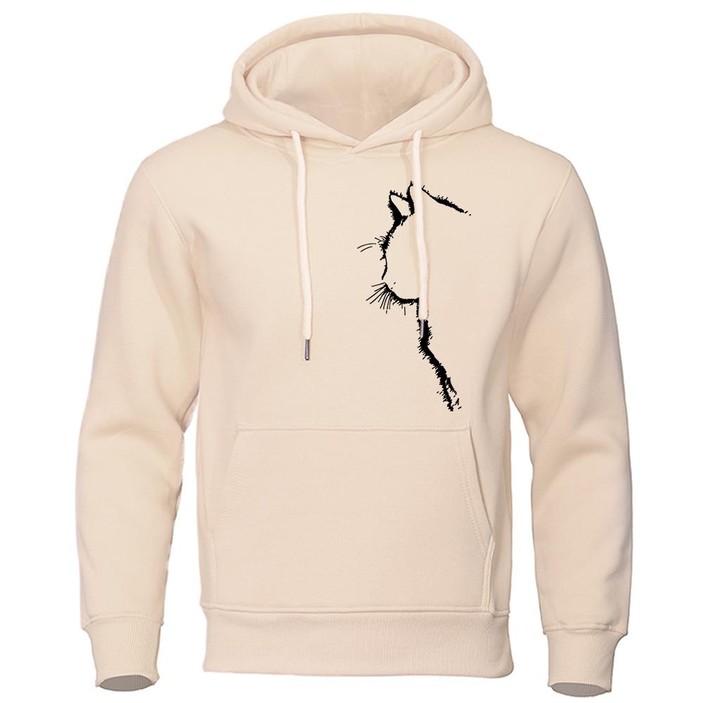 Männer Und Frauen Lange Ärmel Gedruckt Coole Katze Tier Sweatshirts Herbst Sportswear Streetwear Übergroßen
