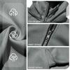 Schlichtes Design Kapuzen-Reißverschluss-Doppelkapuzen-Sweatshirt für Männer Frauen Herbst Winter Ins Style Partnerlook