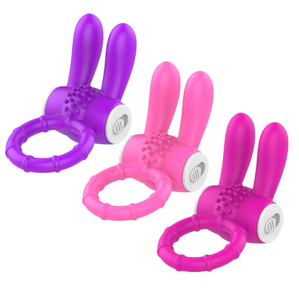 Vibrator Cock ring Rabbit Vibrating Penis Ring for Man Delay Ejaculation Clit Stimulation Intimate Sex Toys for Couple Rings 18+