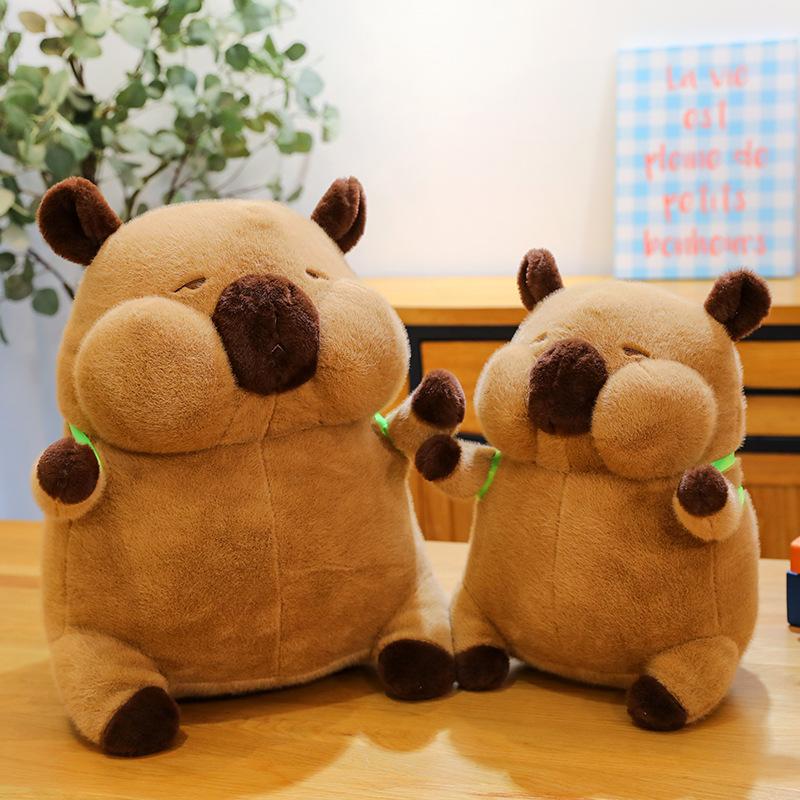Capybara Toy Plush Turtle Backpack  Doll Childrens Birthday Gift Comfortable