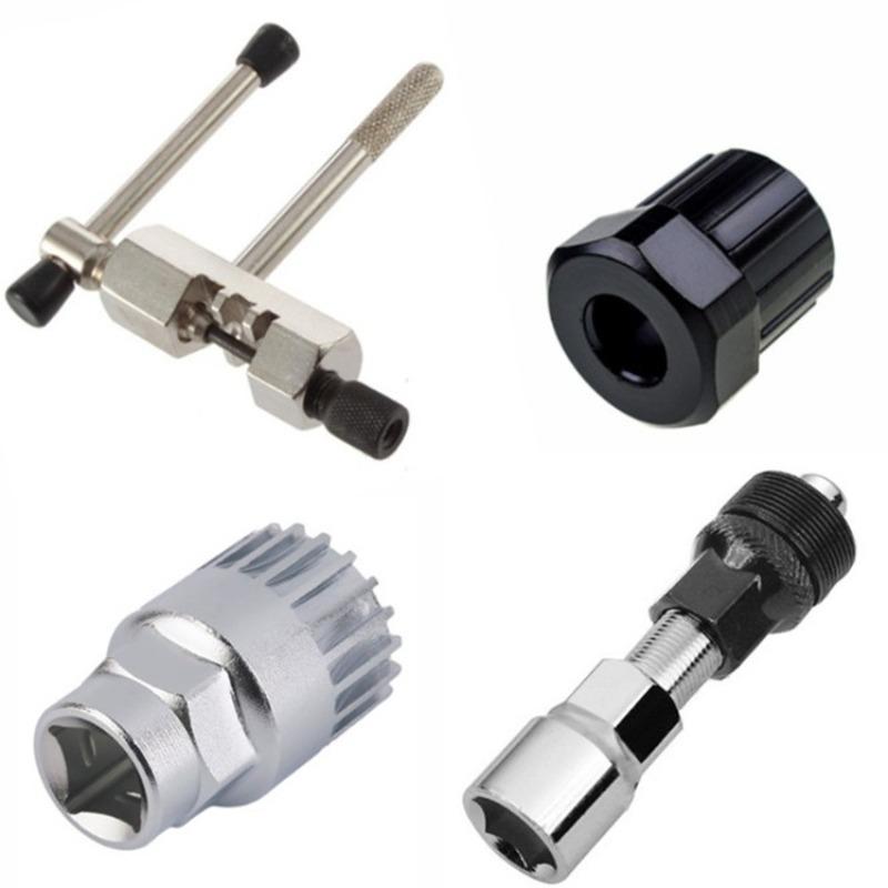 1Pc Four In One Bicycle Repair Tool, Center Shaft Removal, Flywheel Removal, Chain Removal, Crank Removal Multi-function Tool
