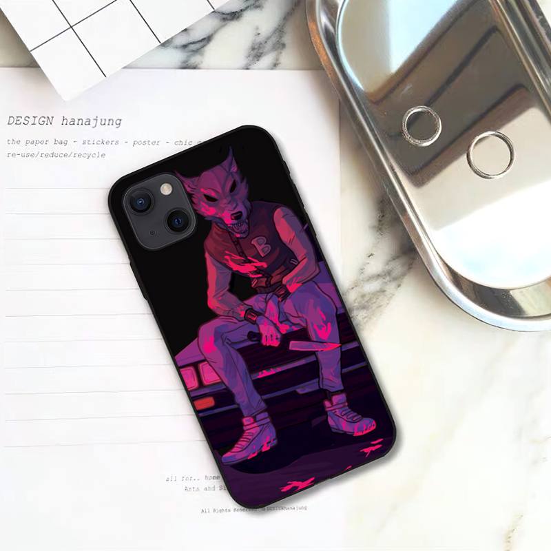 Hotline Miami Game Phone Case For iPhone 11 12 Mini 13 14 15 Pro XS Max X Plus SE XR Shell