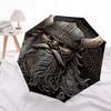 1pc Viking helmetOpen/Close Umbrella-Windproof, Compact Travel Umbrella, Sturdy 8-Rib Shaft1147