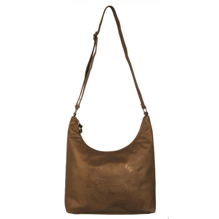 Sac seau - Le Temps des Cerises - Denver 19 - Imitation cuir - Anse réglable - 3 poches intérieures