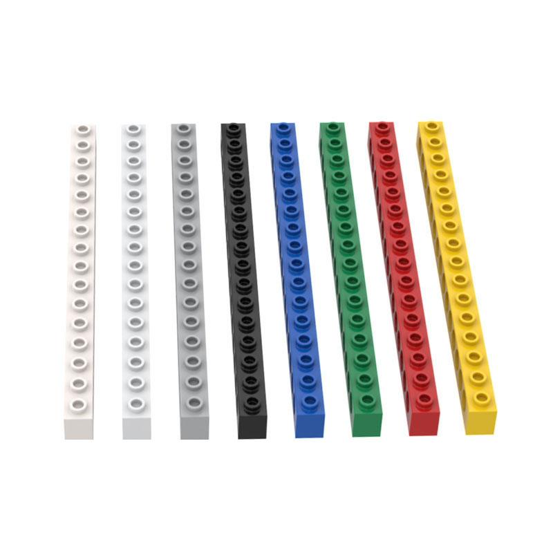 Non-Toxic 50G/9Pcs 3703 1X16 Perforated 15 Holes Building Blocks Moc Accessories Compatible With Brick Spare Parts Toy
