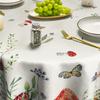 Mushroom Rectangular Tablecloth 60x84 Inch, Seasonal Vintage Washable Seasonal Table Cover for Party Picnic Dinner Decor