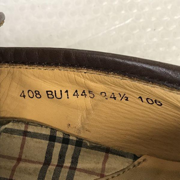 Burberry Leder Slipper Herren 24.5 Braun Karofutter(GEBRAUCHT)