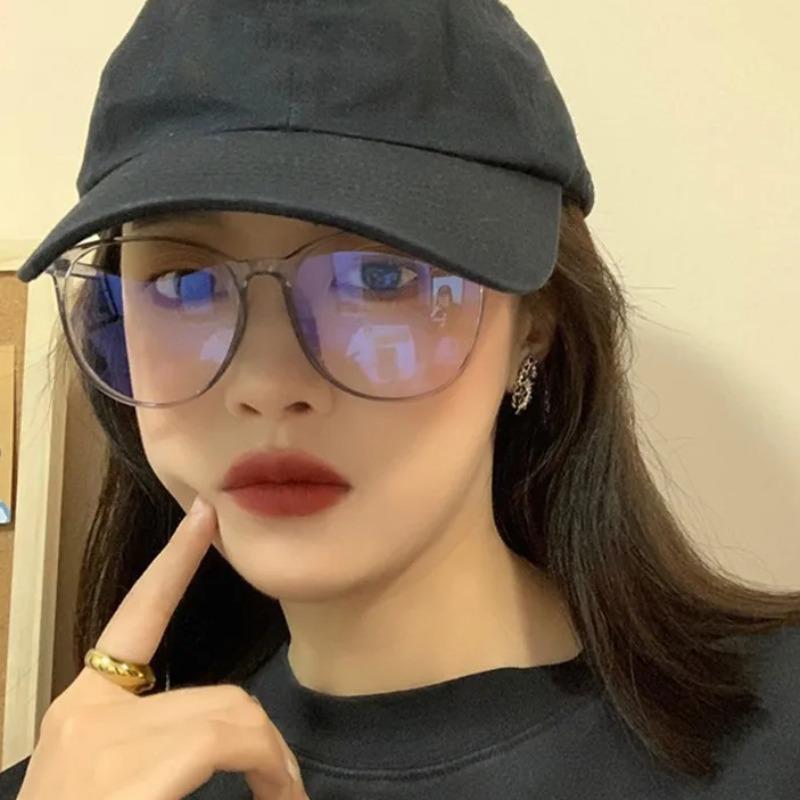 New Transparent Computer Glasses Frame Women Men Anti Blue Light Round Eyewear Blocking Glasses Optical Spectacle Eyeglass