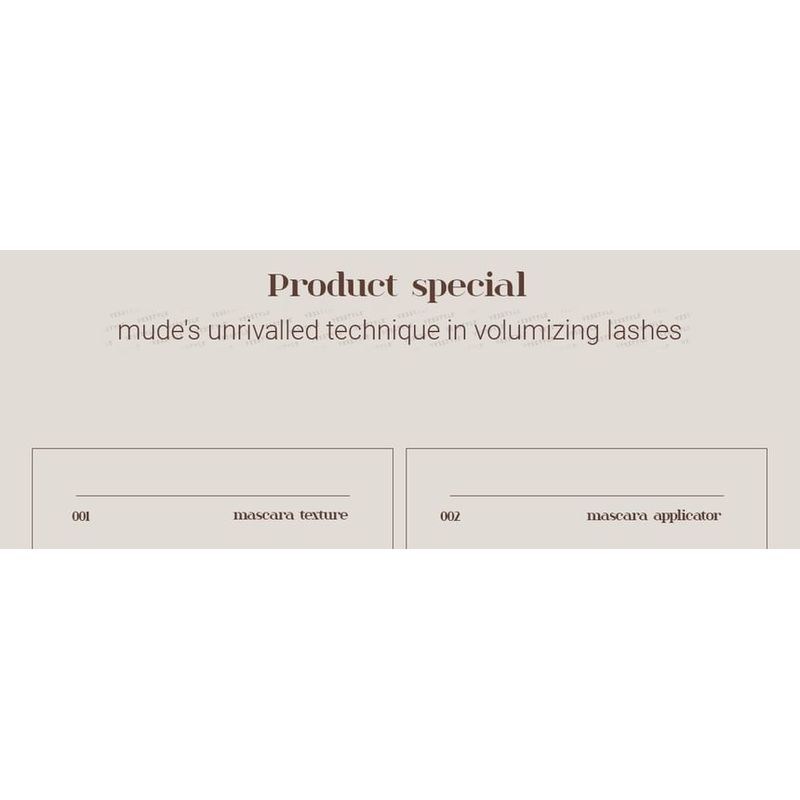 mude - Inspire Volume Curling Mascara - 2 Colors