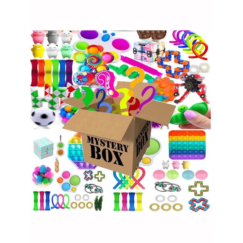 Losowa Torebka z Tajemniczymi Zabawkami Fidget dla Dzieci Tanie Zabawki Sensoryczne Odstresowujące Prezenty dla Osób z Autyzmem ADHD Spinner Fidget Miękki Zestaw