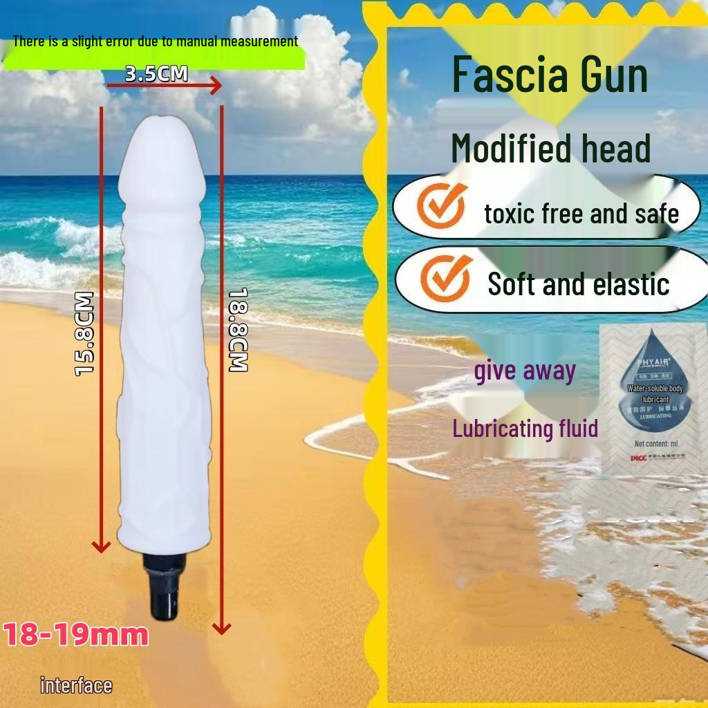 Testa Massaggiante per Pistola Fasciale Dildo - Prodotto per Adulti Femminili con Doppia Interfaccia