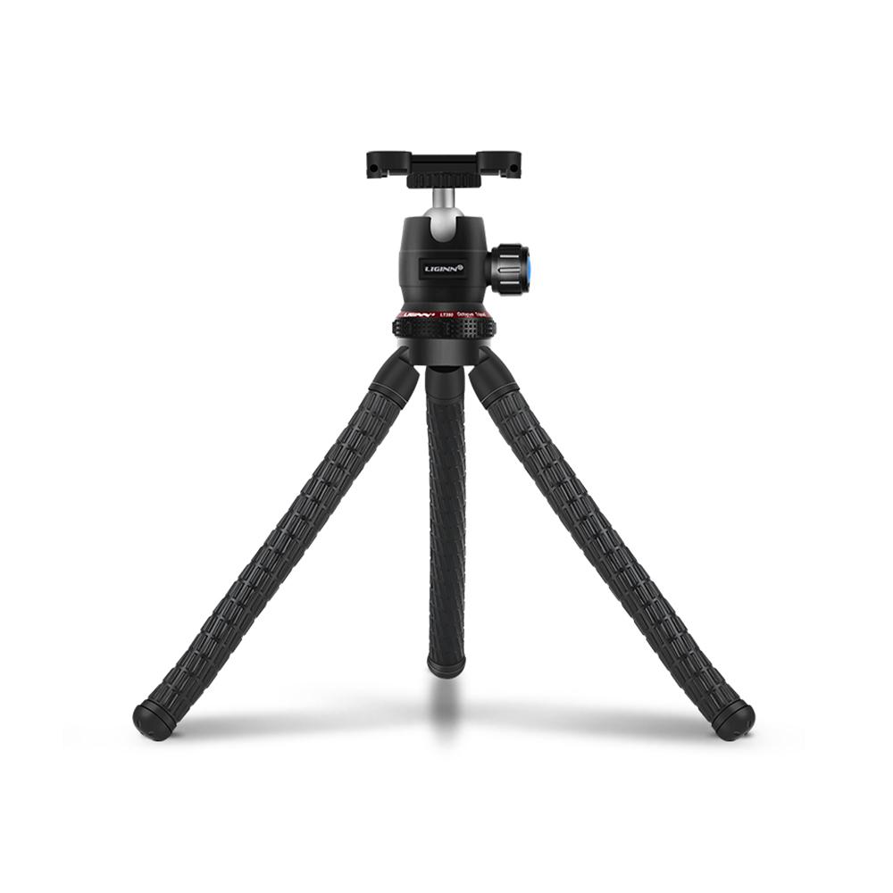 

Гибкий штатив для телефона/цифровой зеркальной камеры/беззеркальной камеры, регулируемая палка для селфи, вращающийся шар чёрный