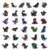 10/30/56pcs Kawaii Animal Dinosaur Neon Light Stickers Cartoon Graffiti Decals DIY Laptop Notebook Waterproof Sticker Toy